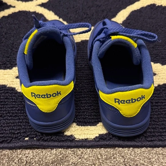 Reebok Women’s Classic Sneakers in Navy and Yellow - Picture 2 of 7